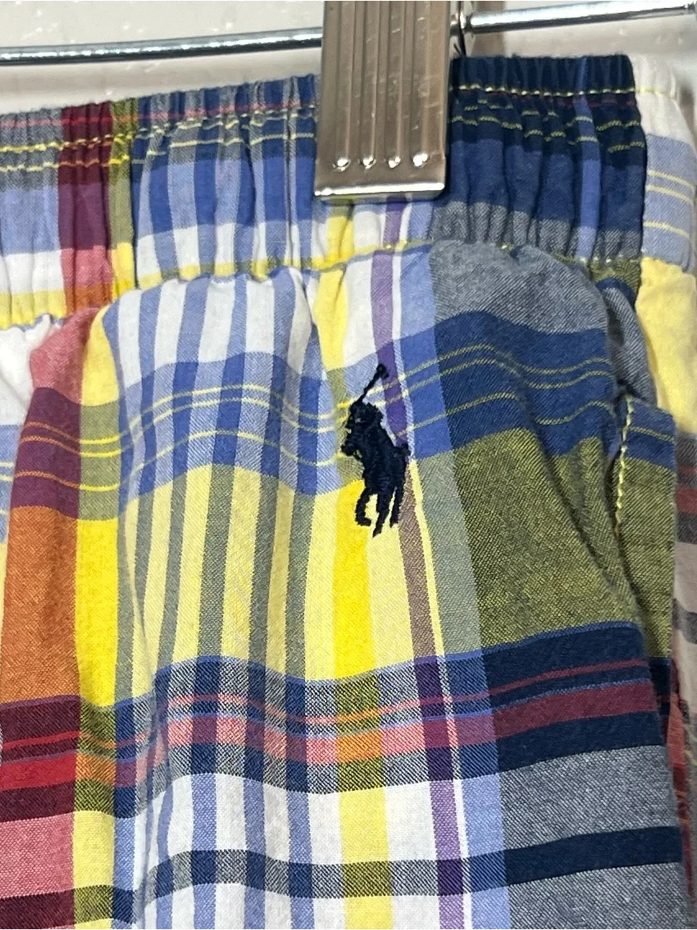 Polo Ralph Lauren Sleepwear Mens Size XL Colorful Plaid Pajama Pants Drawstring